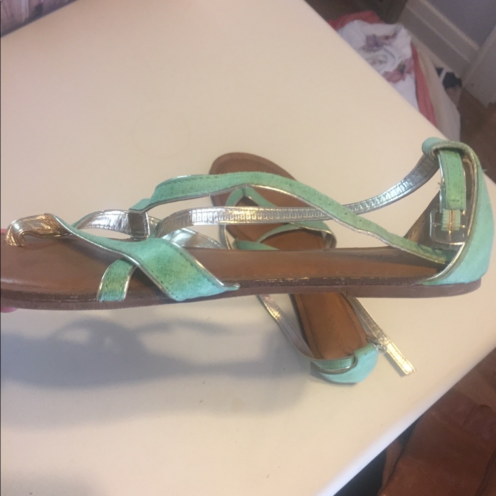 Teal Sandals
